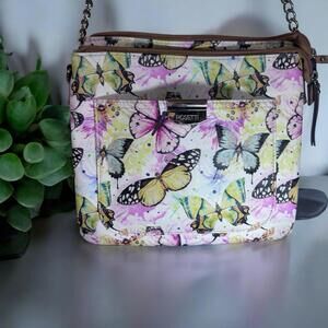 ROSETTI Butterfly Midge Mid Shoulder / Crossbody Bag Pink Aqua Purse Bag Handbag